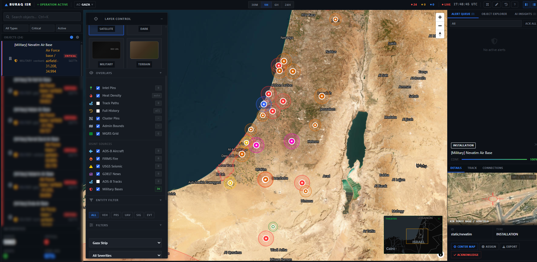 Detected military airbase — classified intelligence